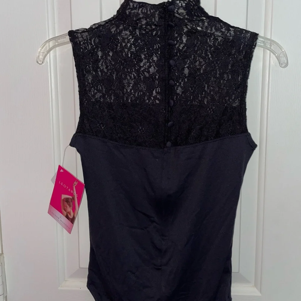 Gaynor Minden Black Leotard in Cut “Belle” - Picture 4 of 4